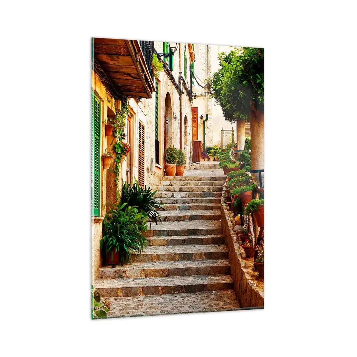 Quadro em vidro - O encanto das férias espanholas - 80x120 cm