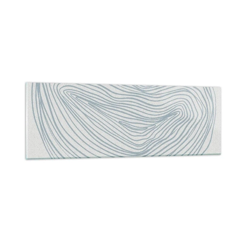 Quadro em vidro - Deixe cair o sorriso - 90x30 cm