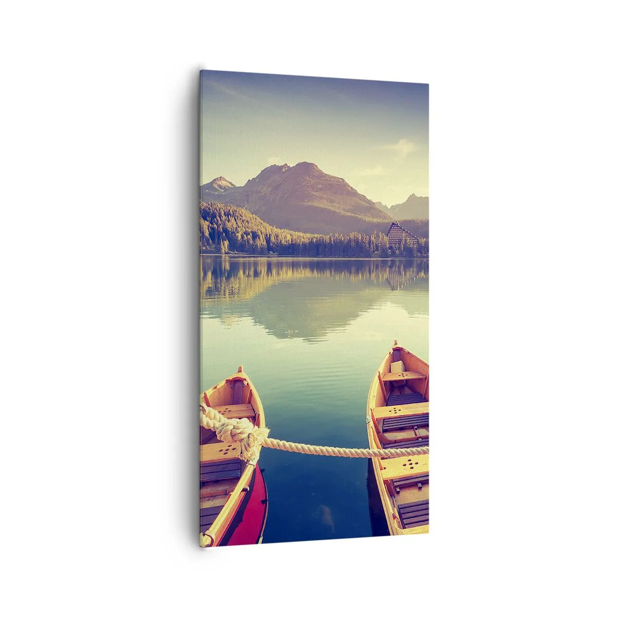 Quadro em tela - Viver de acordo com as suas leis - 65x120 cm