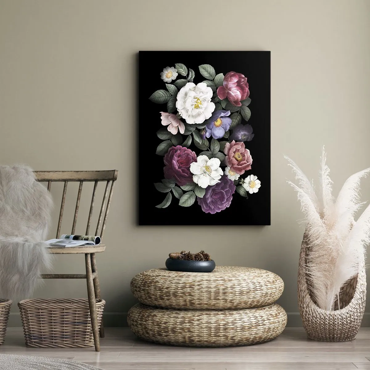 Quadro em tela - Do jardim inglês - 80x120 cm