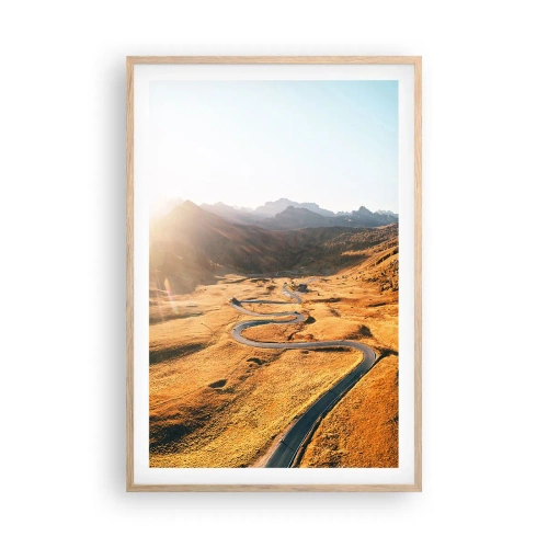 Pôster com moldura de carvalho claro - No Vale Dourado - 61x91 cm
