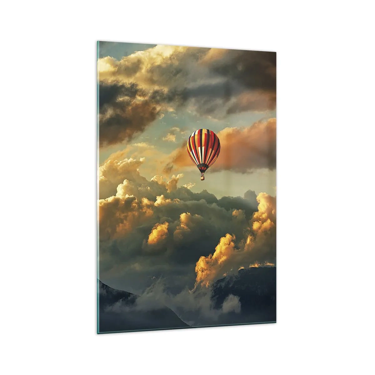 Quadro em vidro - Eu voo porque sou livre - 70x100 cm