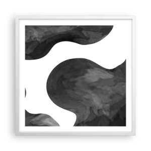 Pôster em moldura branca - Via Láctea - 60x60 cm