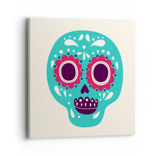 Quadro em tela - Vida – diversão até a morte - 40x40 cm