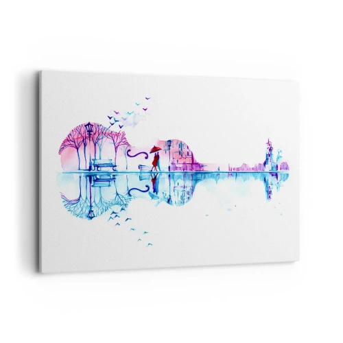 Quadro em tela - Trago-vos cânticos de chuva - 120x80 cm