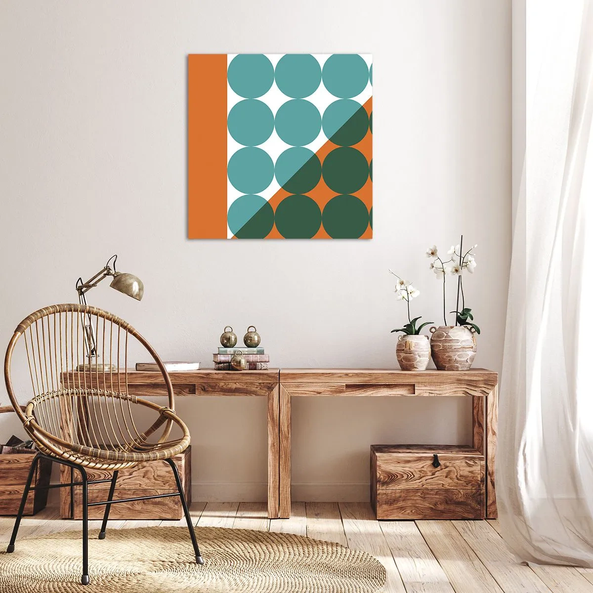 Quadro em tela - Para cima e na diagonal - 60x60 cm