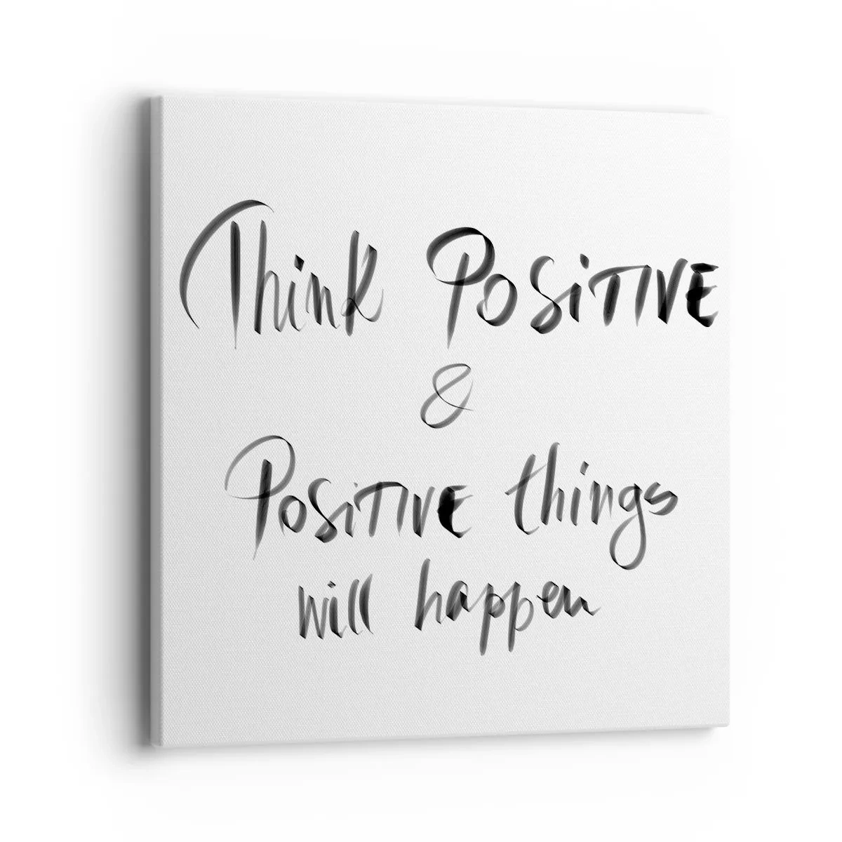 Quadro em tela - Como viver? - 40x40 cm