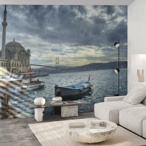 Papel de Parede Premium Sand - Na fronteira dos mundos - Cidade, Istambul, Turquia - 150x105 cm