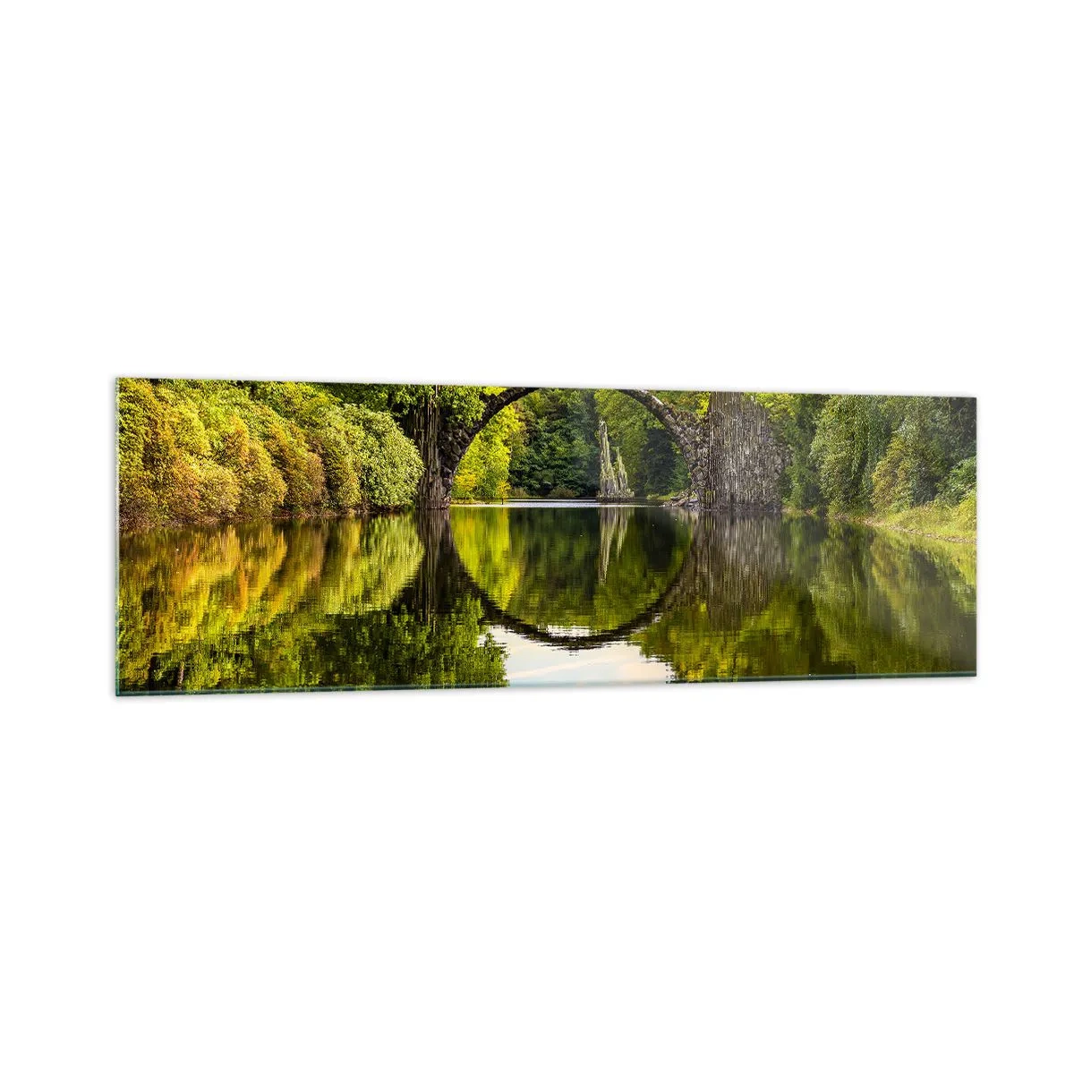 Quadro em vidro - Na junção de dois mundos - 160x50 cm