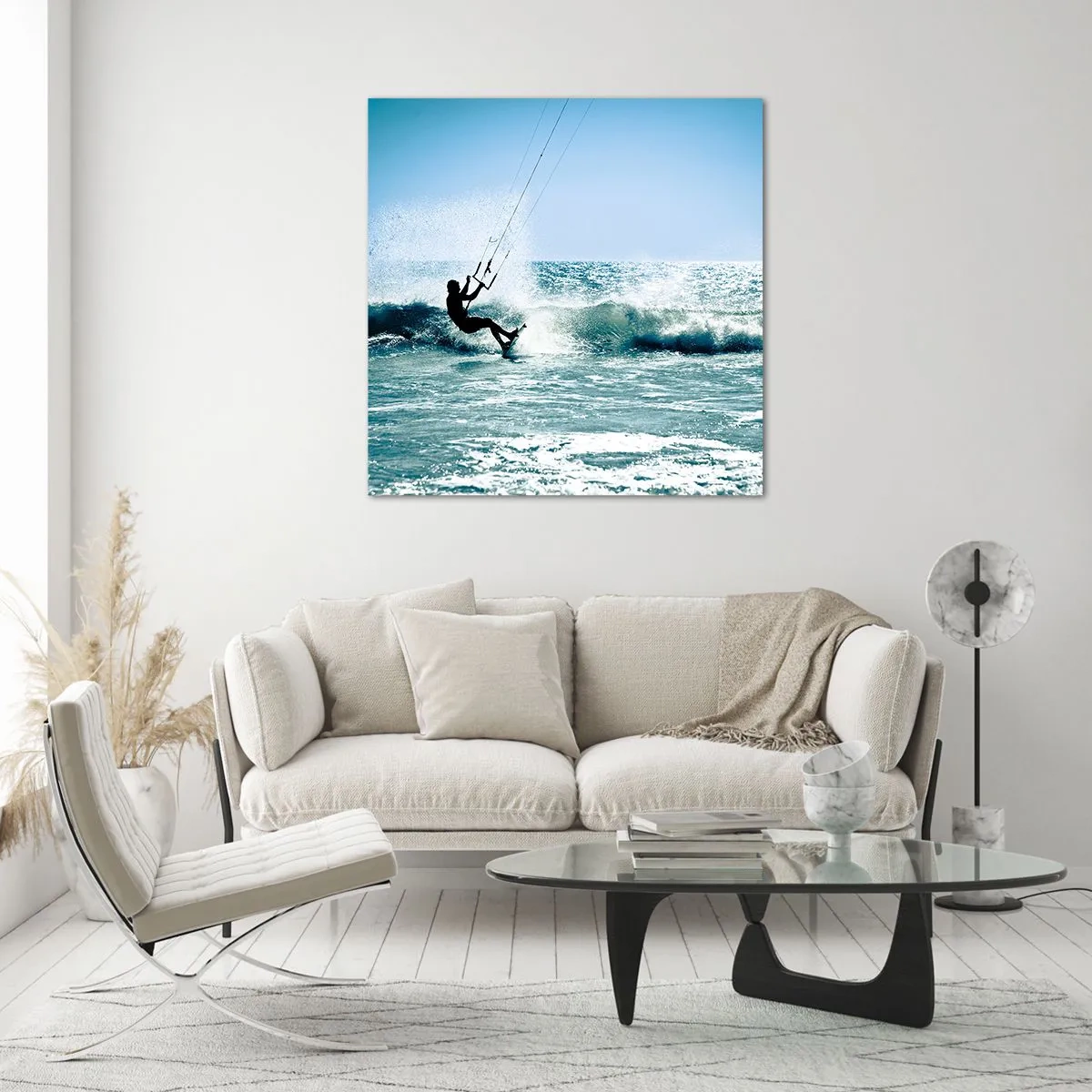 Quadro em vidro - Deixe-se levar - 60x60 cm