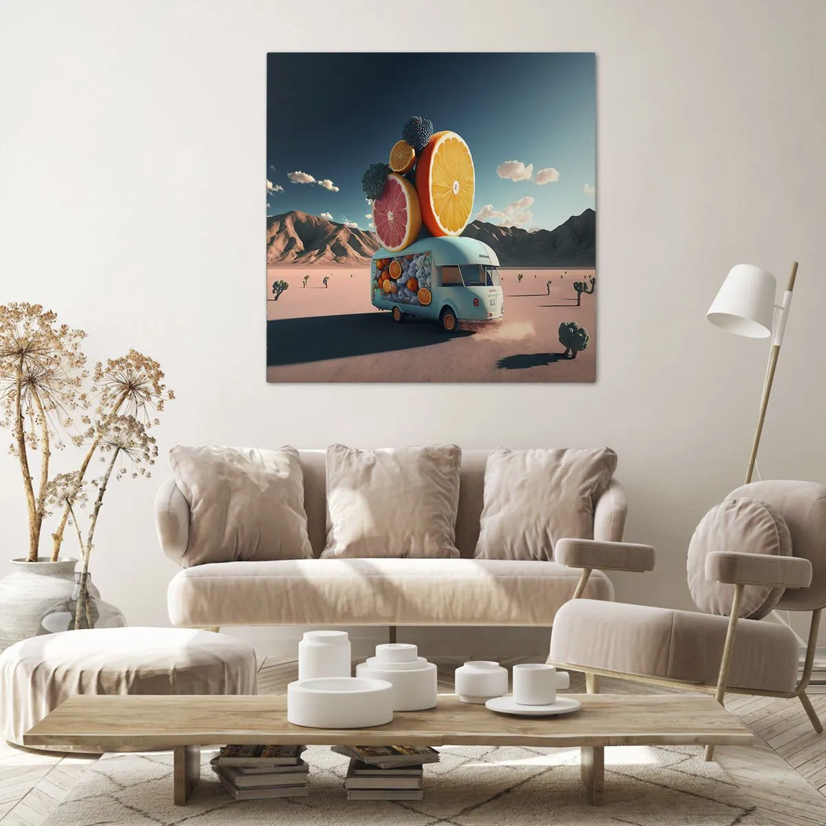 Quadro em tela - O sabor das férias - 50x50 cm