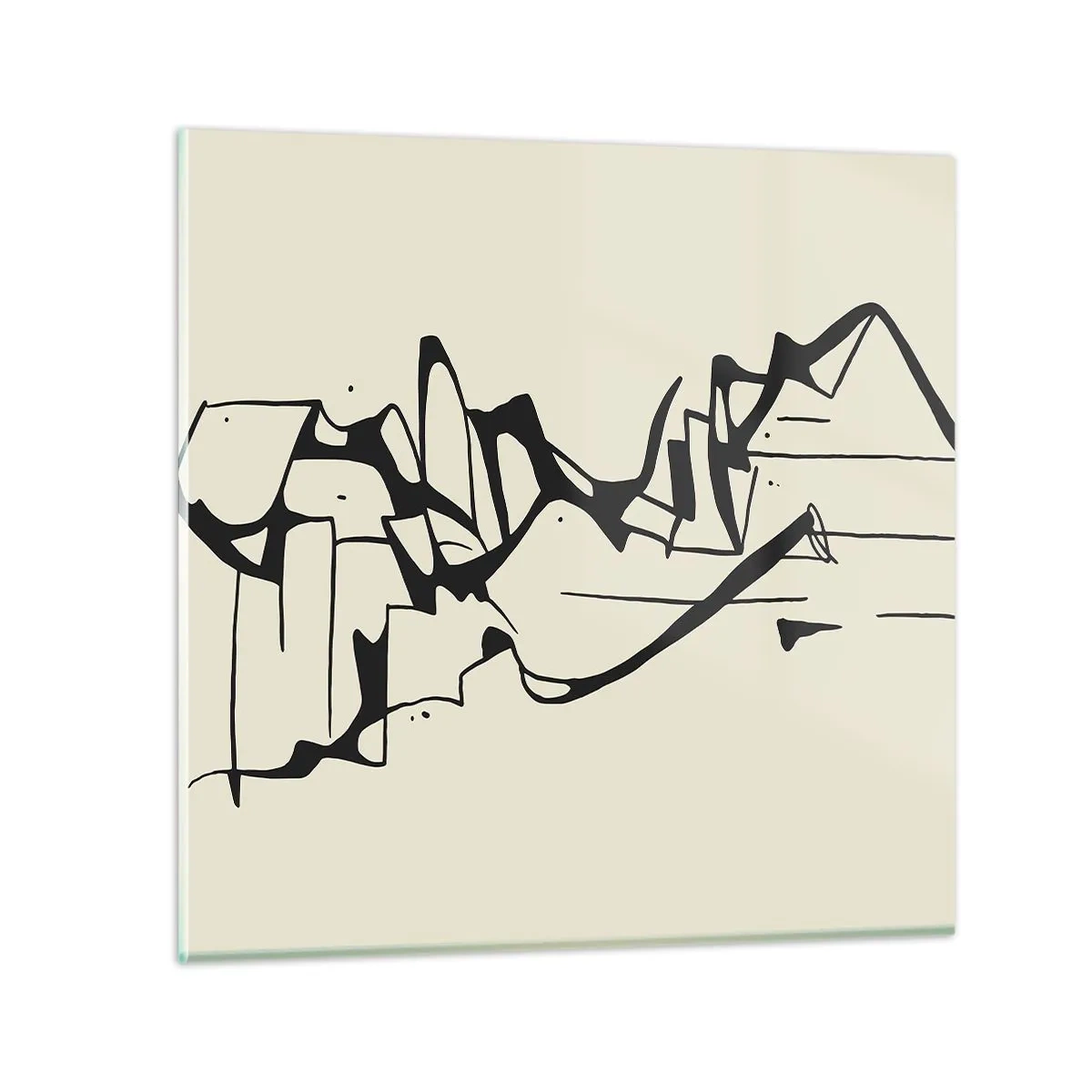 Quadro em vidro - Talvez uma paisagem - 60x60 cm