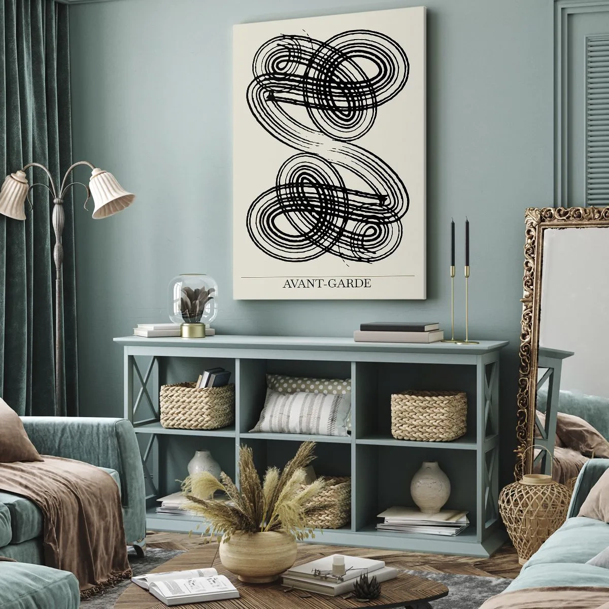 Quadro em tela - Saiu espontaneamente - 45x80 cm