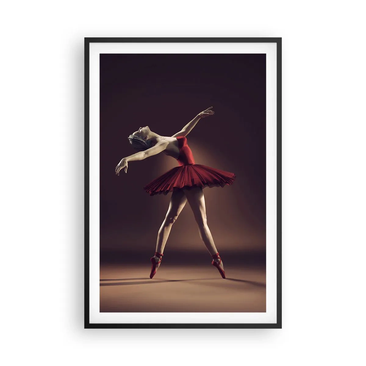 Pôster com moldura preta - Prima ballerina - 61x91 cm