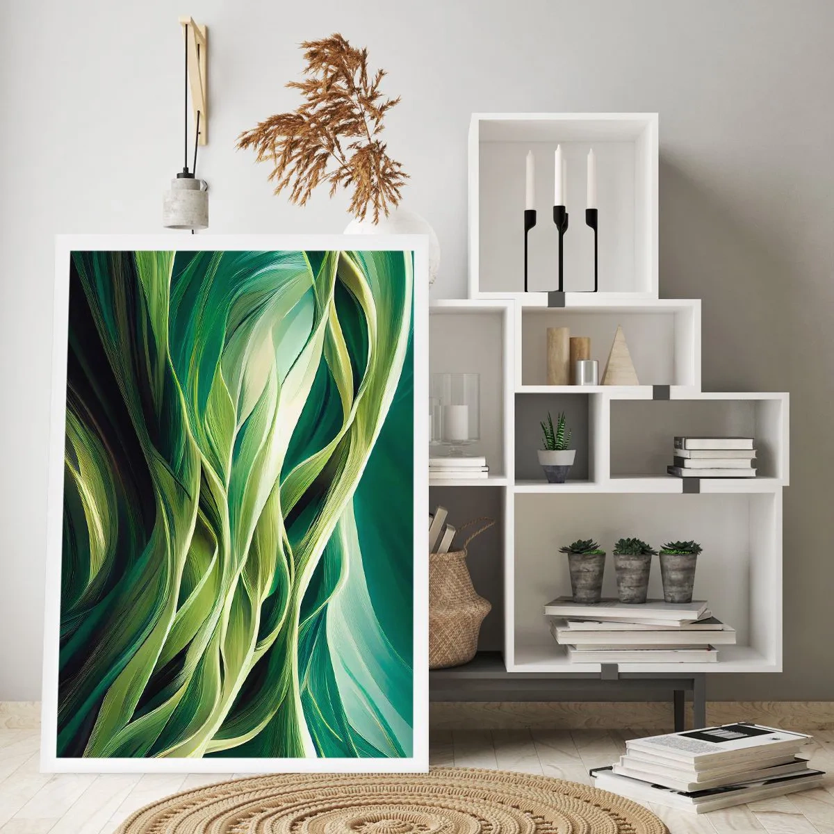 Pôster - Jogo verde abstrato - 61x91 cm