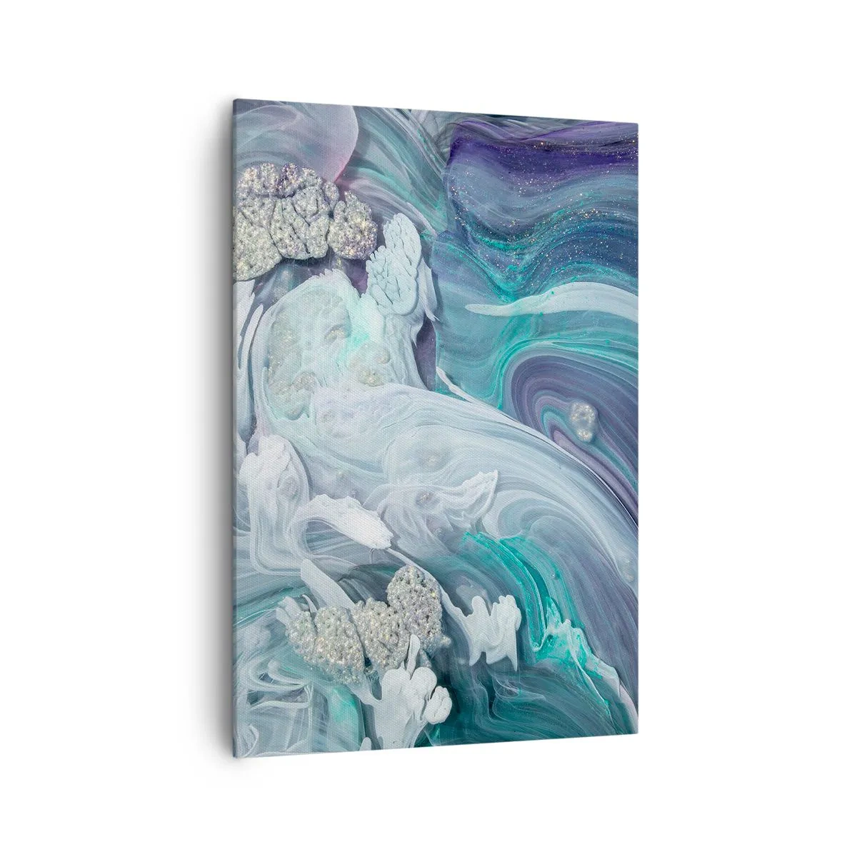 Quadro em tela - Correntes de azul - 70x100 cm