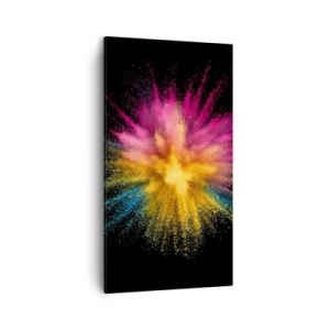 Quadro em tela - O nascimento das cores  - 45x80 cm