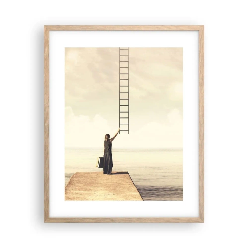 Pôster com moldura de carvalho claro - Uma viagem mágica - 40x50 cm