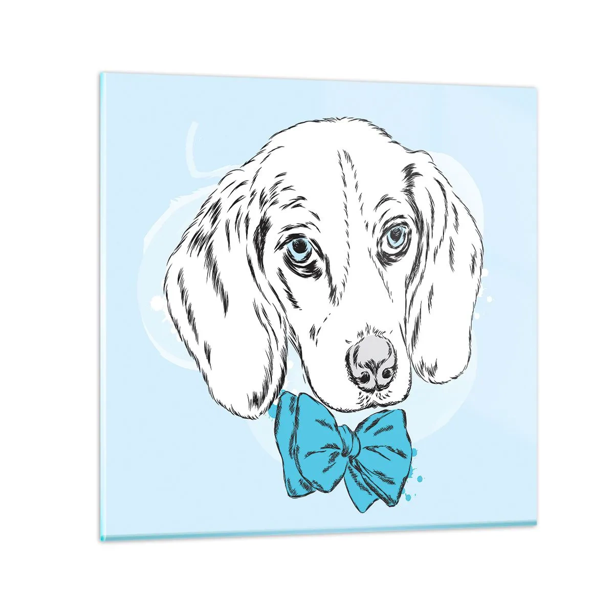 Quadro em vidro - Elegância canina - 30x30 cm