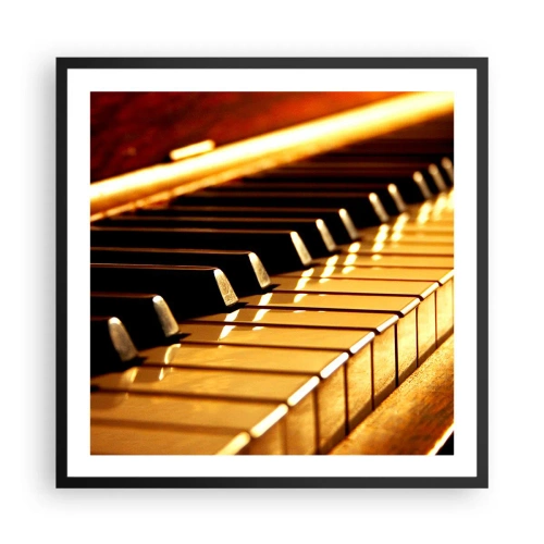 Pôster com moldura preta - Infinitas possibilidades - 60x60 cm