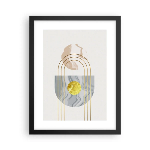 Pôster com moldura preta - Brilho e claridade - 30x40 cm