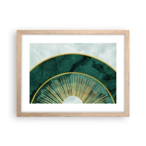 Pôster com moldura de carvalho claro - Outro sistema solar - 40x30 cm