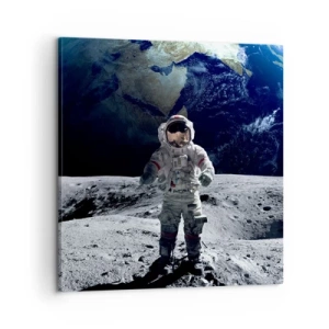 Quadro em tela - Saudações da Lua - 60x60 cm