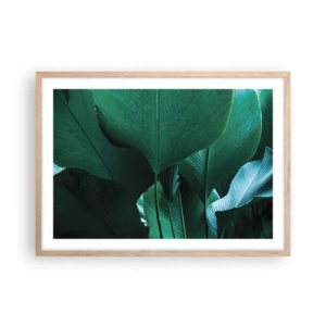 Pôster com moldura de carvalho claro - De frente para a luz - 70x50 cm