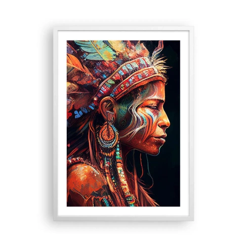 Pôster em moldura branca - Ritual mágico - 50x70 cm