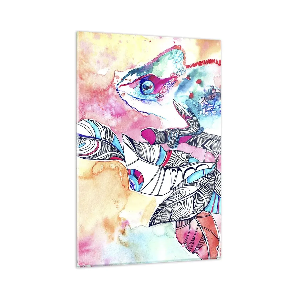 Quadro em vidro - Colorido como o nosso mundo - 80x120 cm