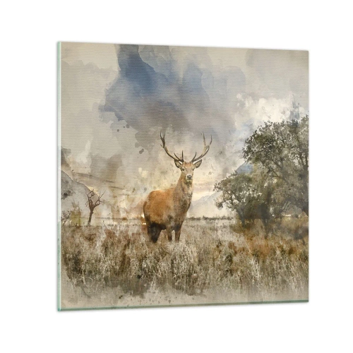 Quadro em vidro - Dignidade - força - dignidade - 30x30 cm