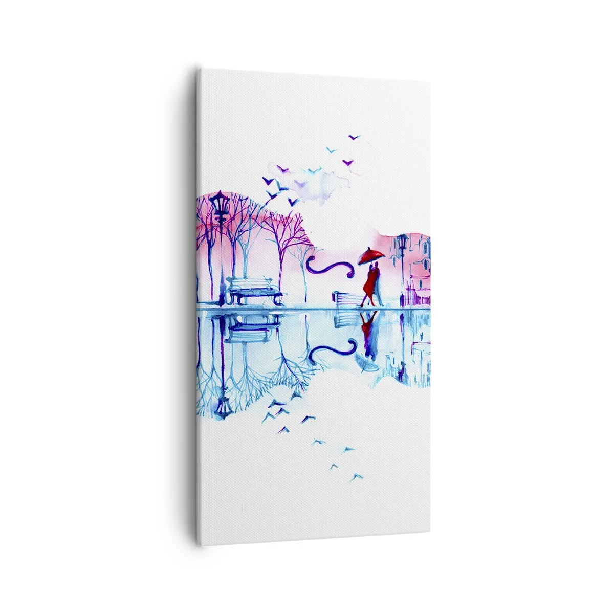 Quadro em tela - Trago-vos cânticos de chuva - 55x100 cm