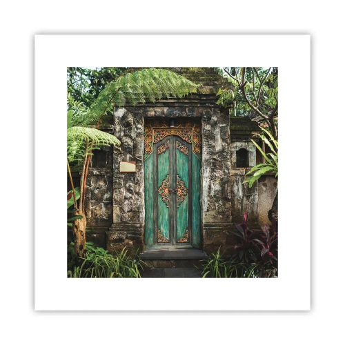 Pôster - Portas para um mundo exótico - 30x30 cm