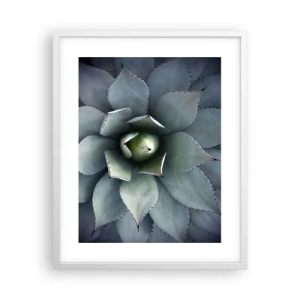 Pôster em moldura branca - Atrai e adverte - 40x50 cm