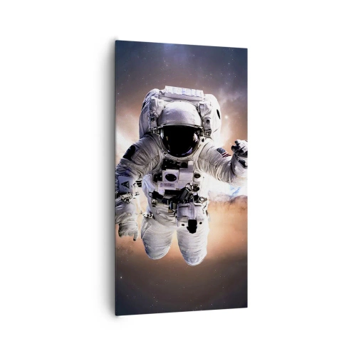 Quadro em tela - Saudações do espaço - 65x120 cm