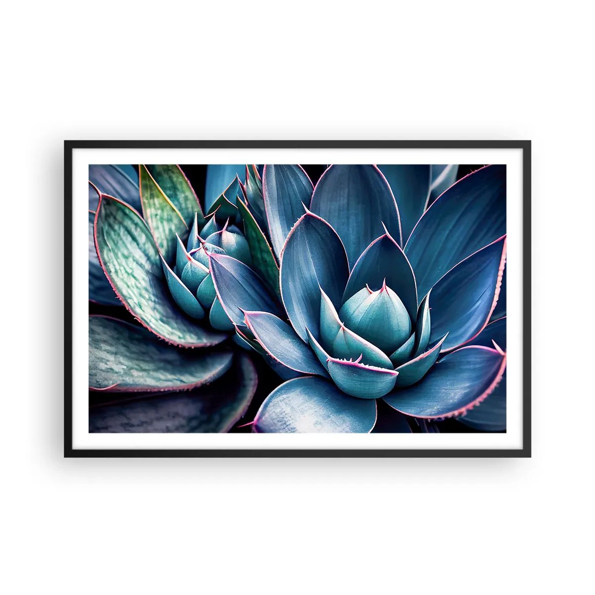 Pôster com moldura preta - Força vital - 91x61 cm