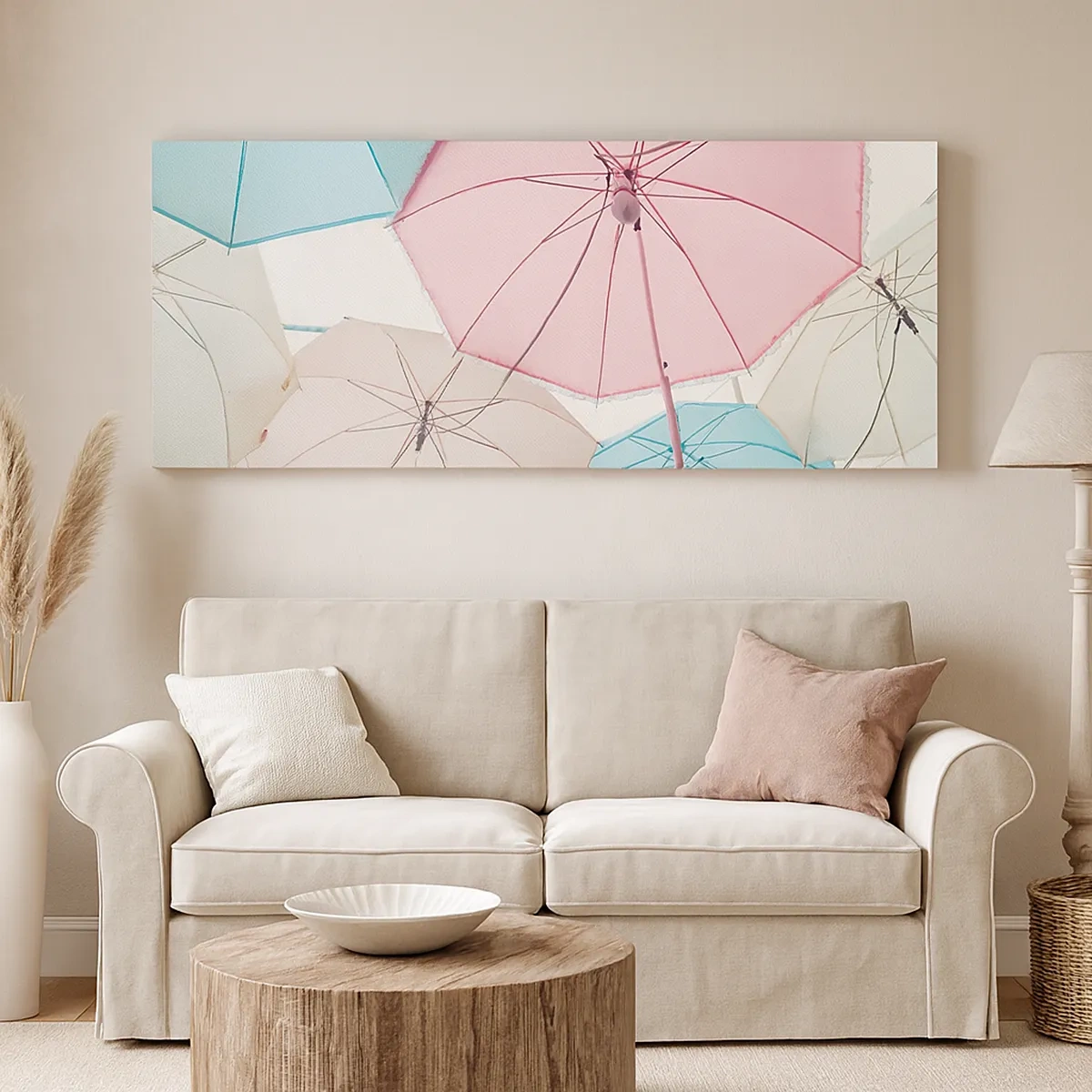 Quadro em tela - Às vezes sol, às vezes chuva - 30x30 cm