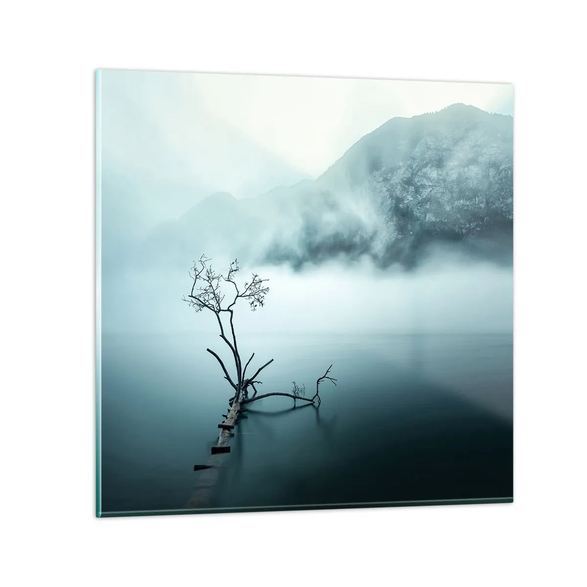 Quadro em vidro - Da água e da neblina - 40x40 cm