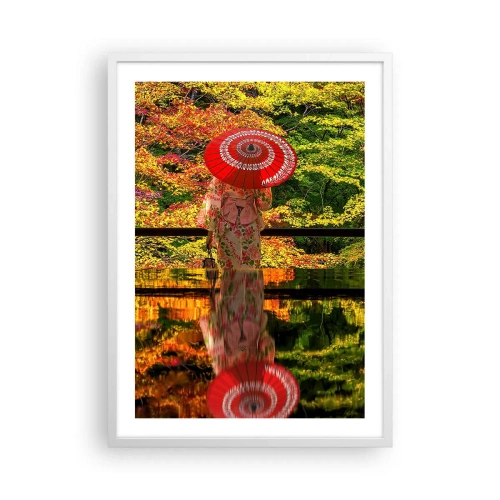 Pôster em moldura branca - No templo da natureza - 50x70 cm