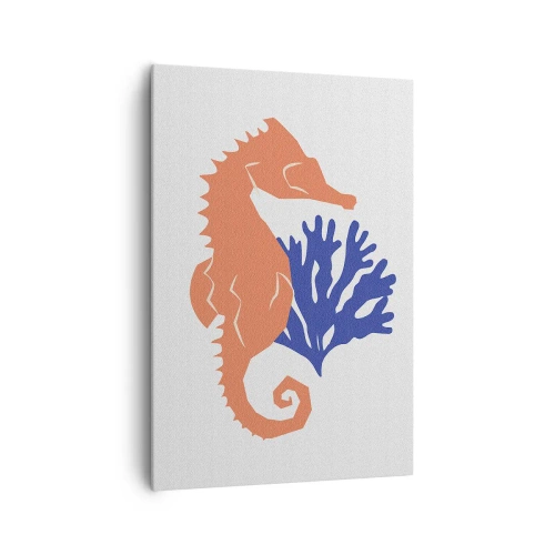 Quadro em tela - Em um prado subaquático - 70x100 cm