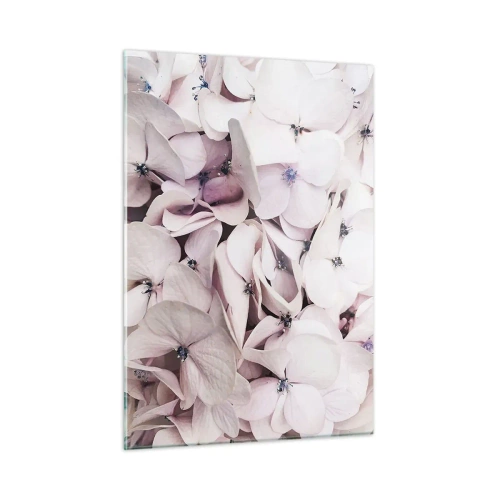 Quadro em vidro - Em uma inundação de flores - 50x70 cm