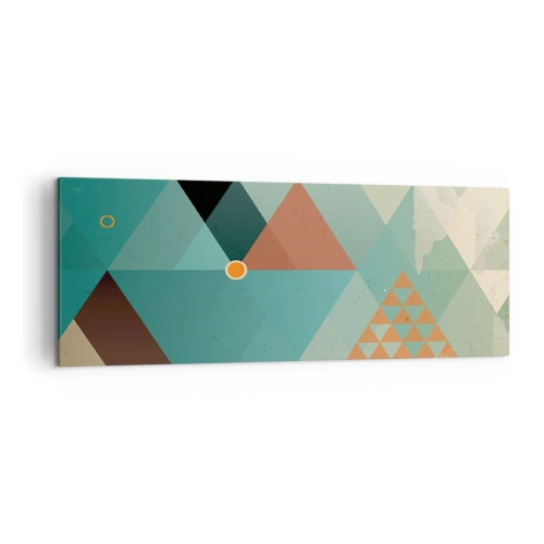 Quadro em tela - A unidade de muitos, os muitos da unidade - 140x50 cm