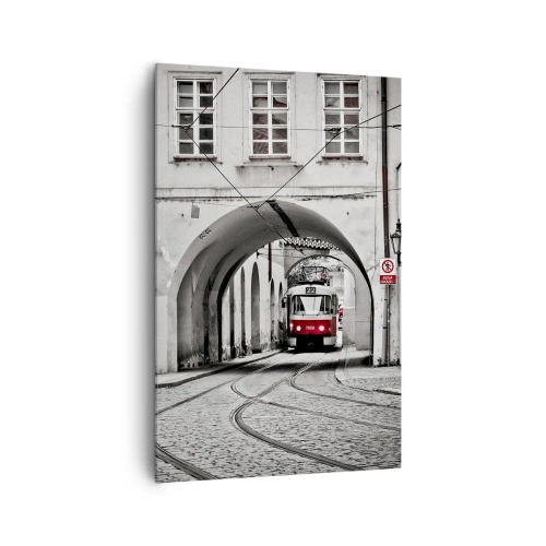 Quadro em tela - Através do labirinto urbano - 80x120 cm