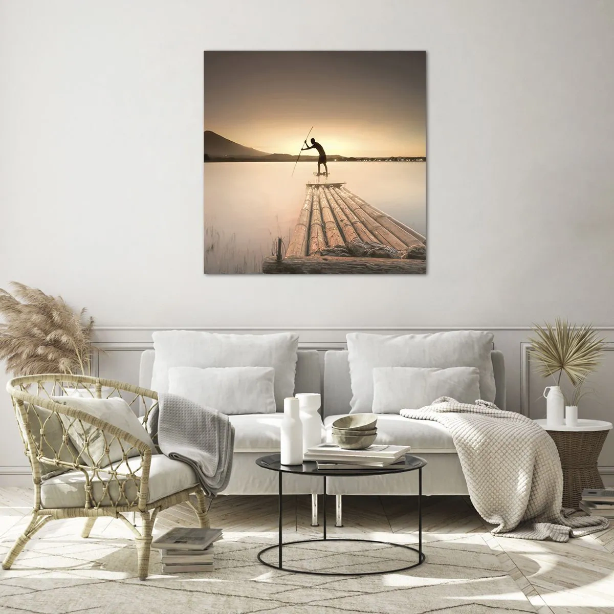 Quadro em vidro - Antes de descansar - 70x70 cm