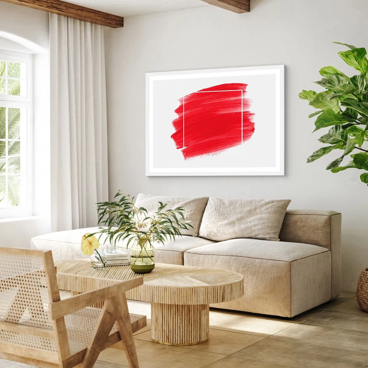 Pôster em moldura branca - Fora do quadro - 40x30 cm
