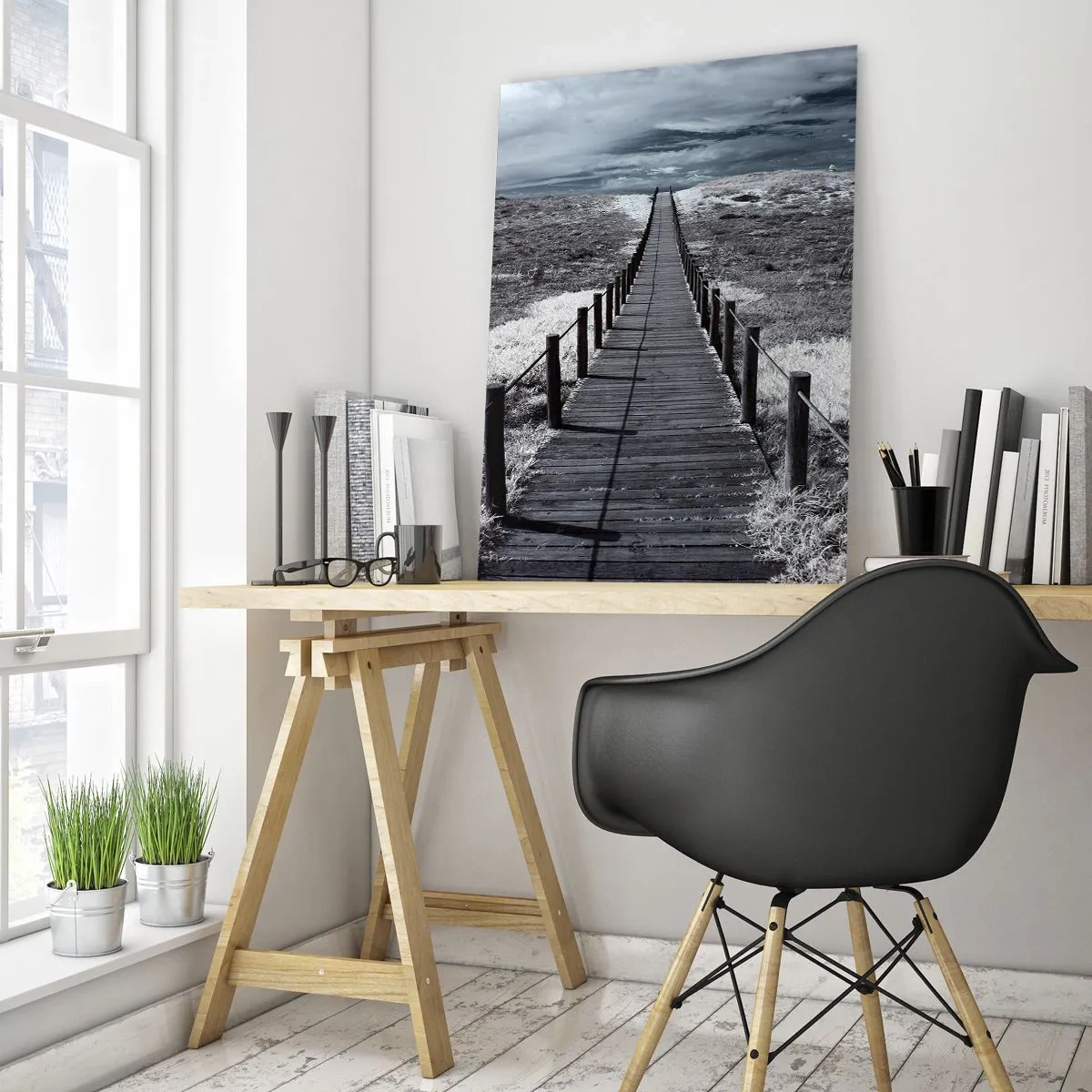 Quadro em vidro - Direto para a costa - 80x120 cm