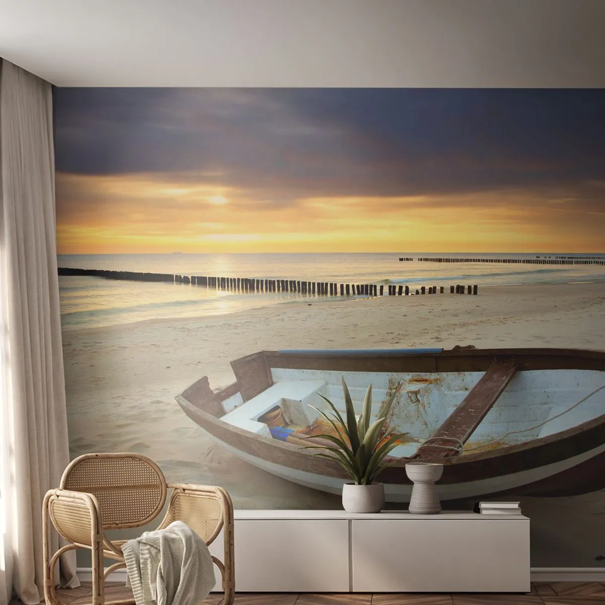 Papel de Parede Standard Eco - Não há mais praias bonitas do que essa - Paisagem, Mar, Praia - 150x105 cm