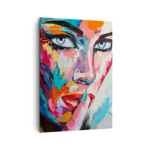 Quadro em tela - O nosso primeiro segredo - 50x70 cm
