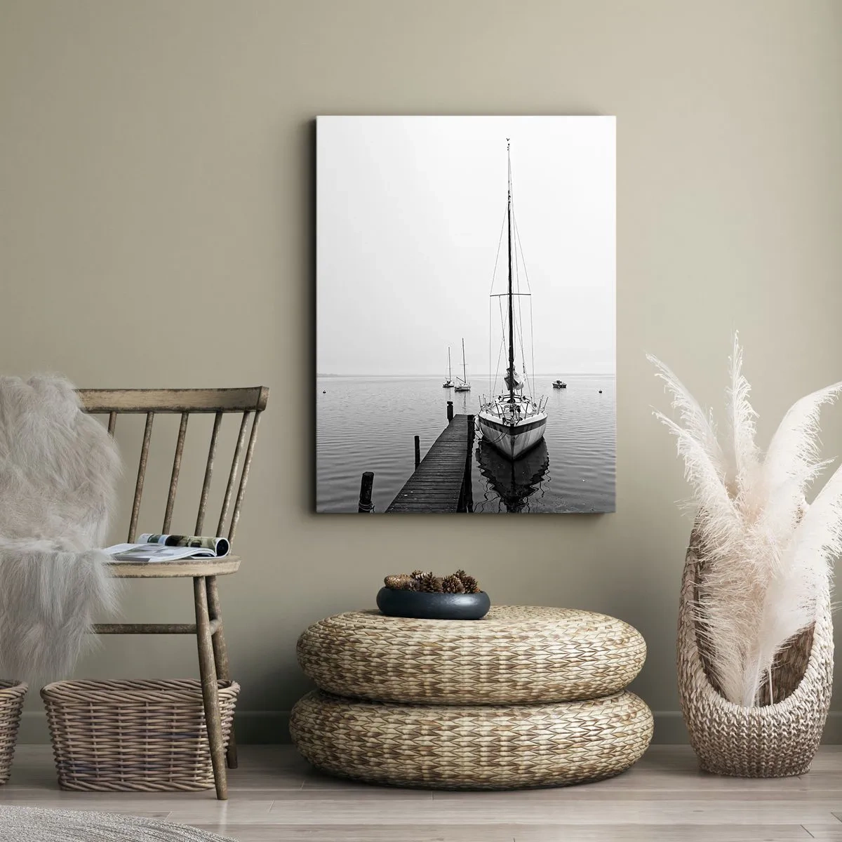 Quadro em tela - Pronto para ir - 45x80 cm