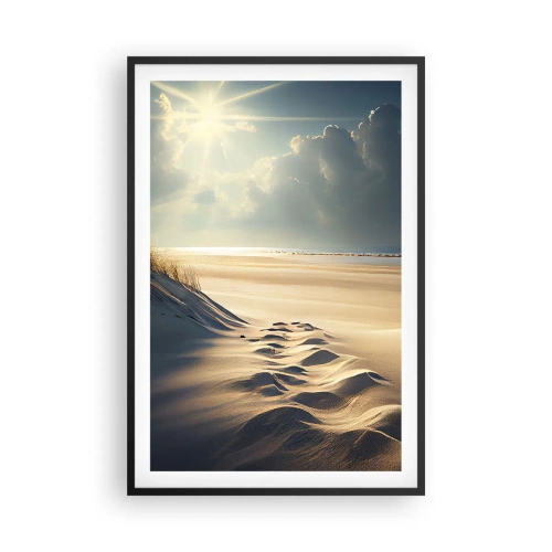 Pôster com moldura preta - Uma paisagem relaxante - 61x91 cm